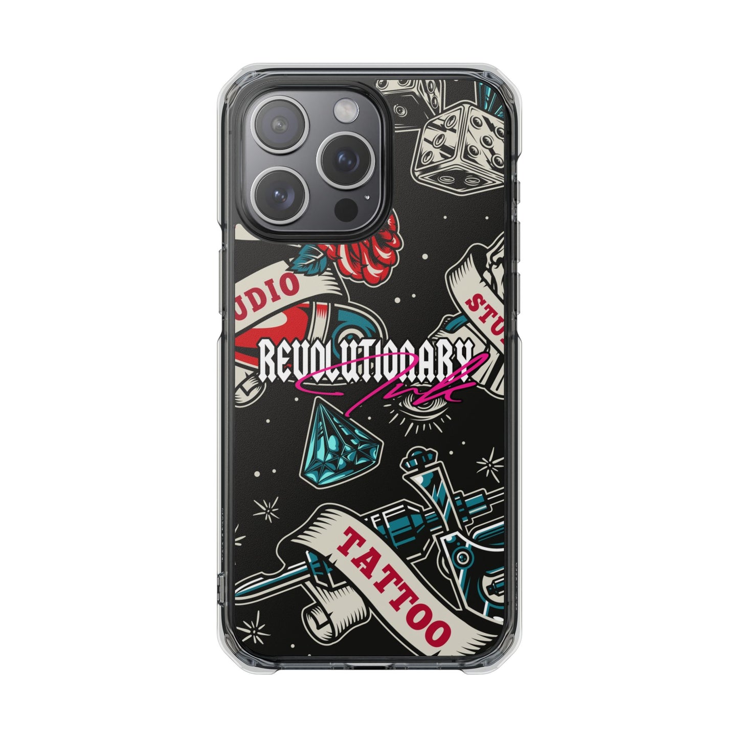 Tattoo Studio Rebel Magnetic Clear Impact Cases