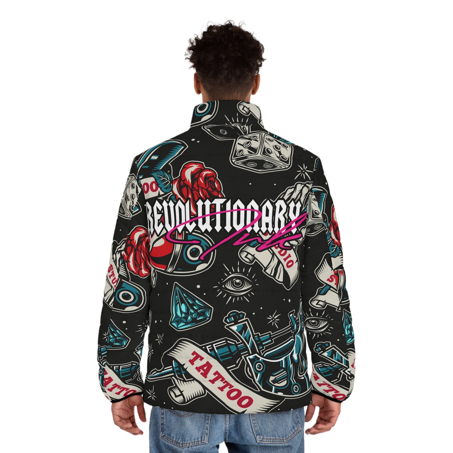 Revolutionary Ink: Men's Puffer Jacket