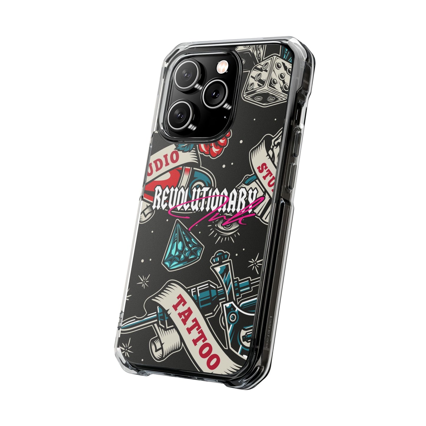 Tattoo Studio Rebel Magnetic Clear Impact Cases