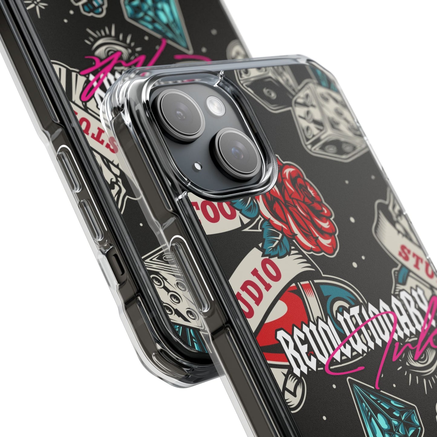 Tattoo Studio Rebel Magnetic Clear Impact Cases
