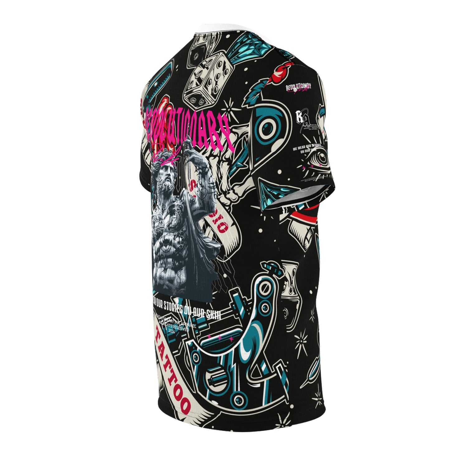 Tattoo Studio Rebel: Unisex Cut & Sew Tee