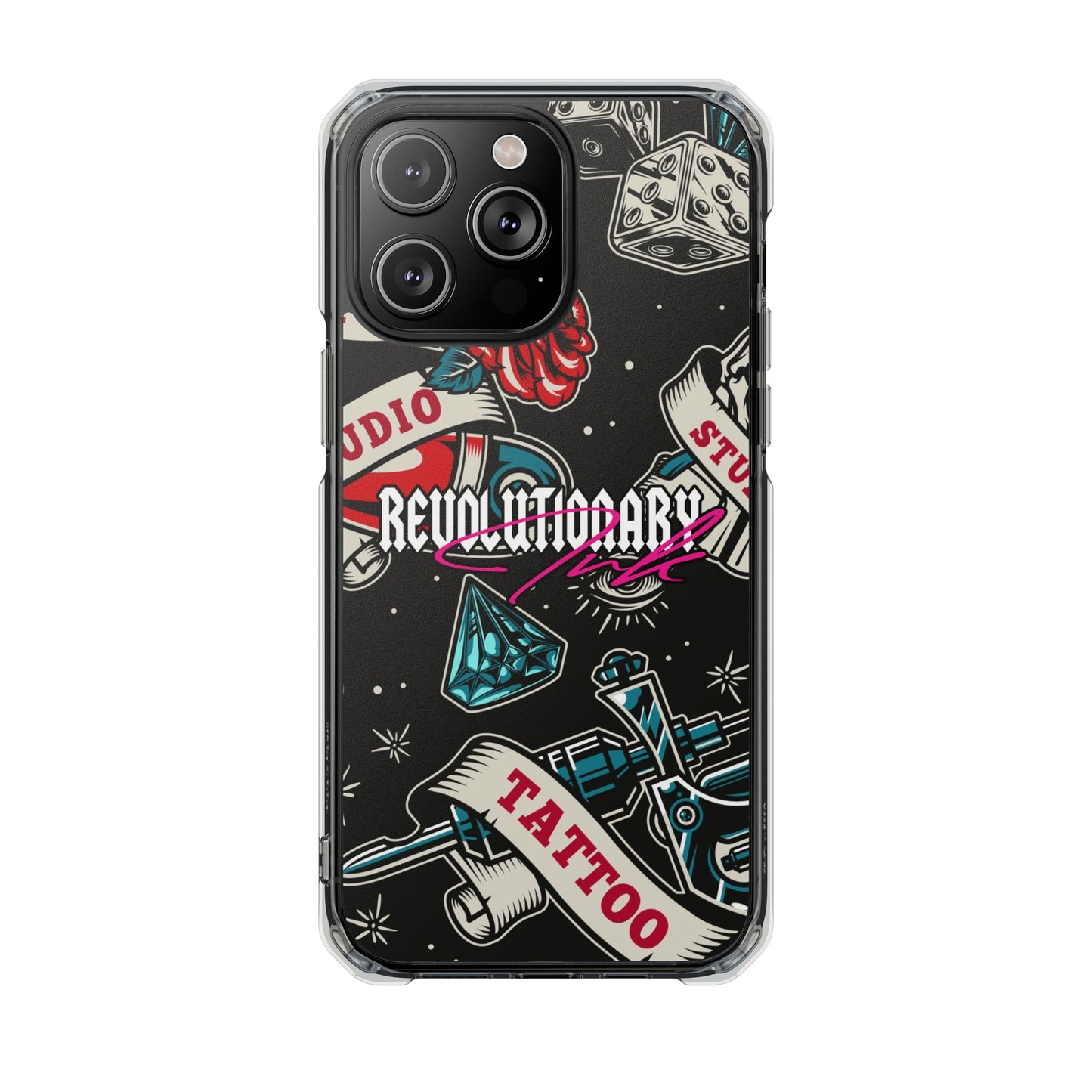Tattoo Studio Rebel Magnetic Clear Impact Cases