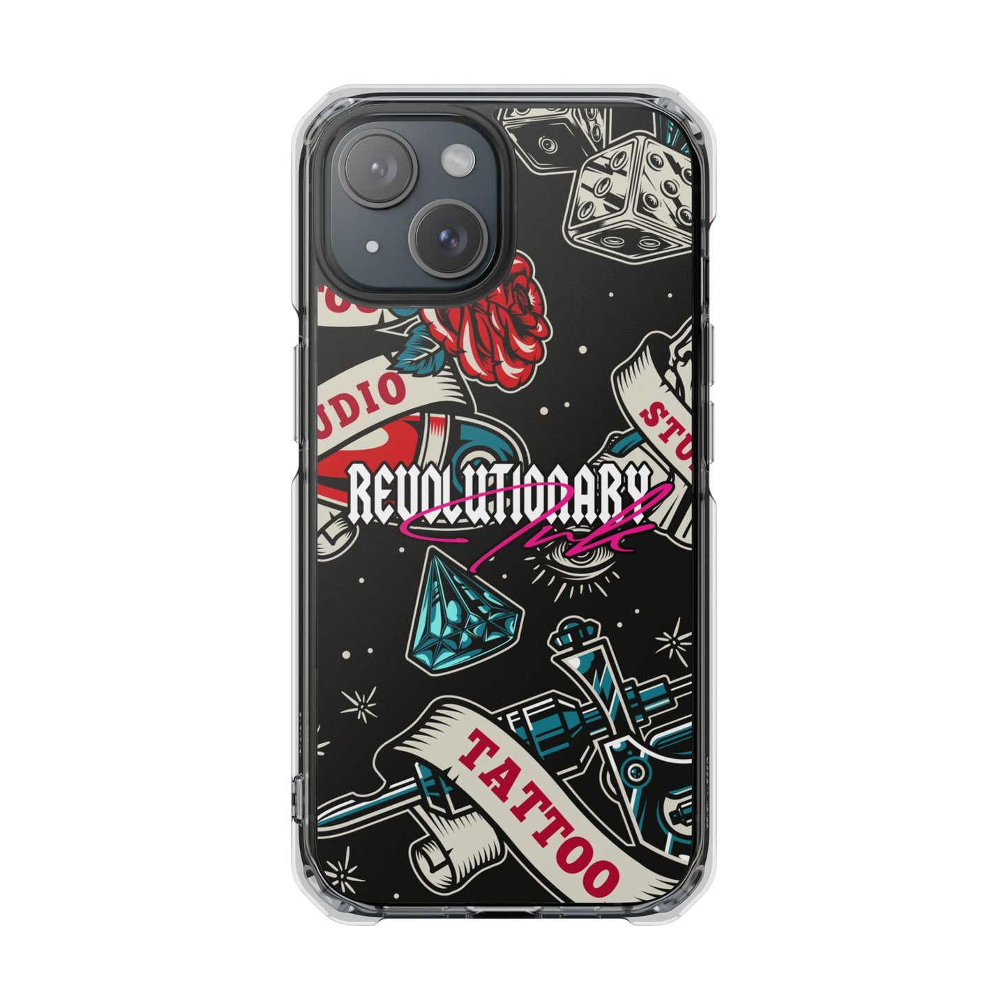 Tattoo Studio Rebel Magnetic Clear Impact Cases