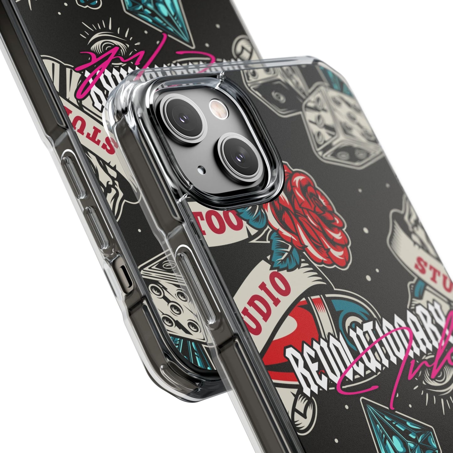 Tattoo Studio Rebel Magnetic Clear Impact Cases