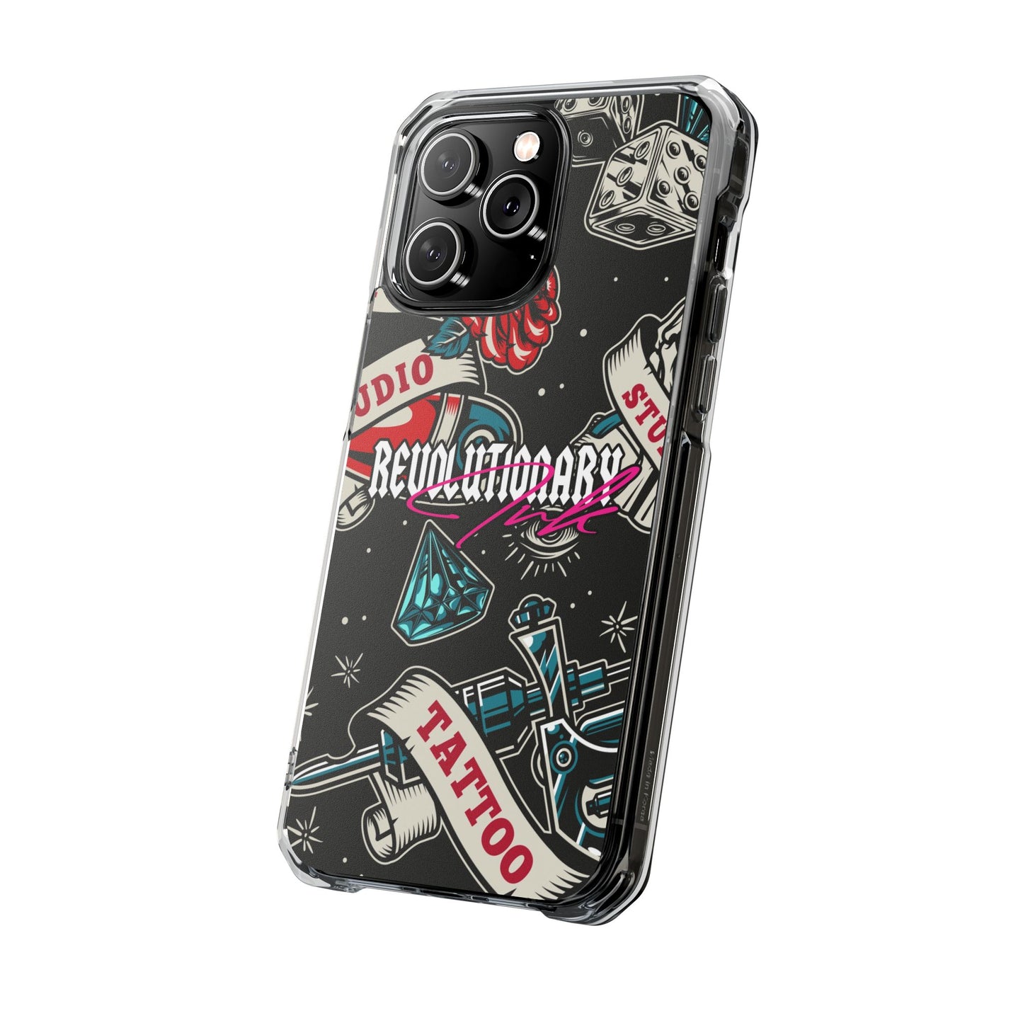 Tattoo Studio Rebel Magnetic Clear Impact Cases