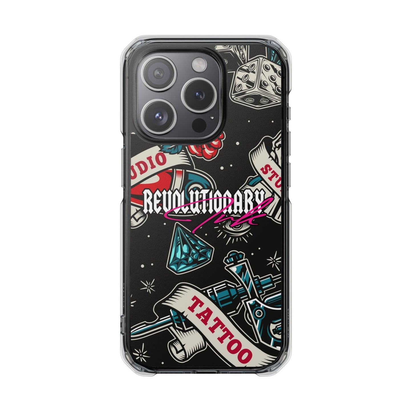 Tattoo Studio Rebel Magnetic Clear Impact Cases