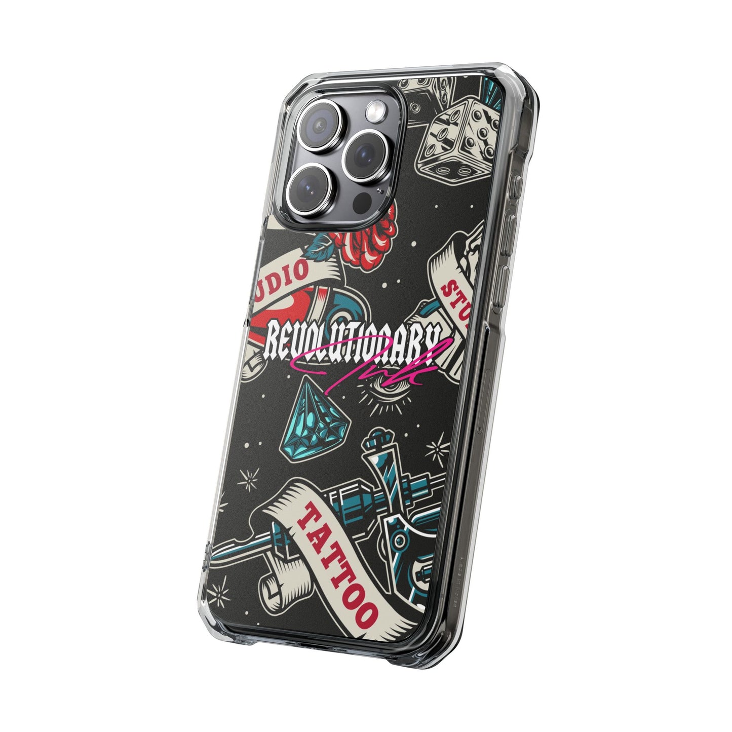 Tattoo Studio Rebel Magnetic Clear Impact Cases