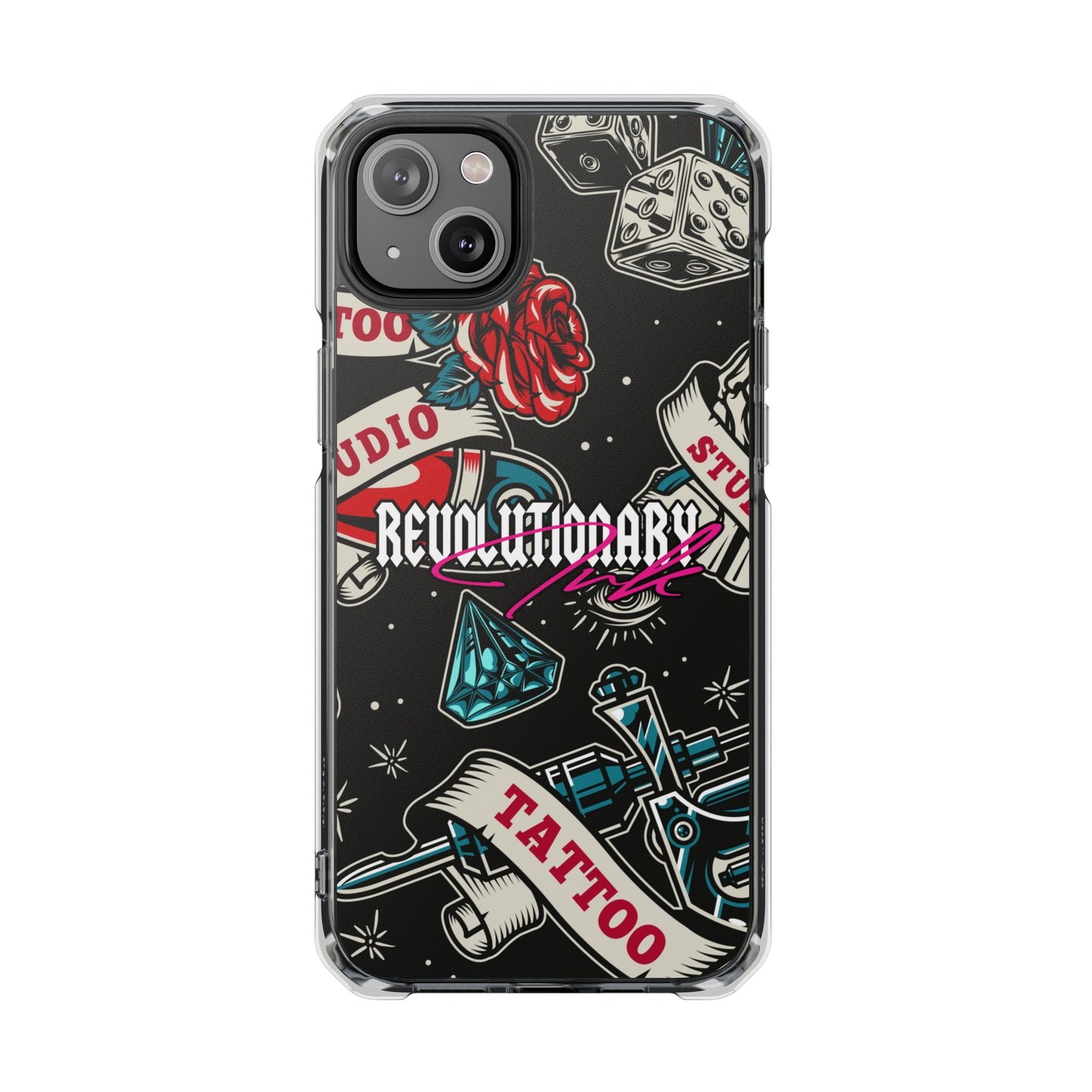 Tattoo Studio Rebel Magnetic Clear Impact Cases