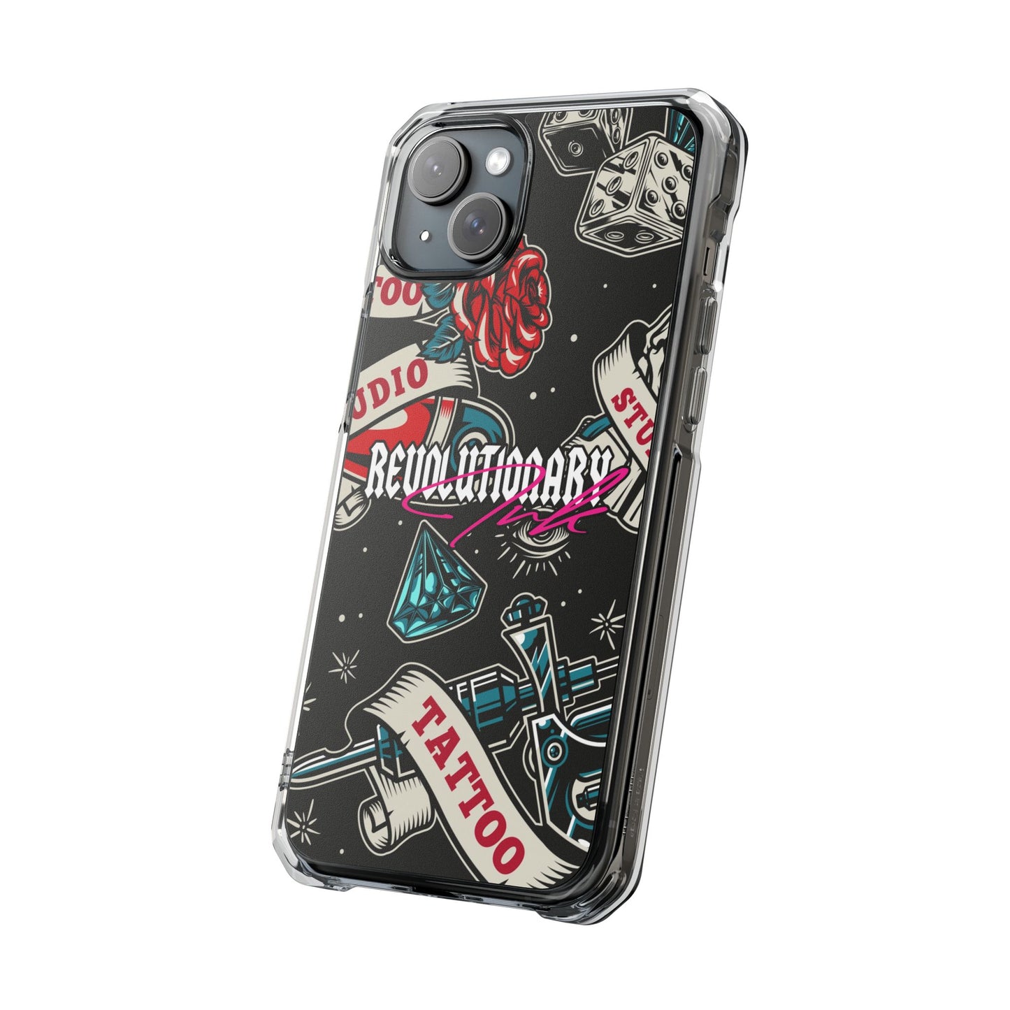 Tattoo Studio Rebel Magnetic Clear Impact Cases