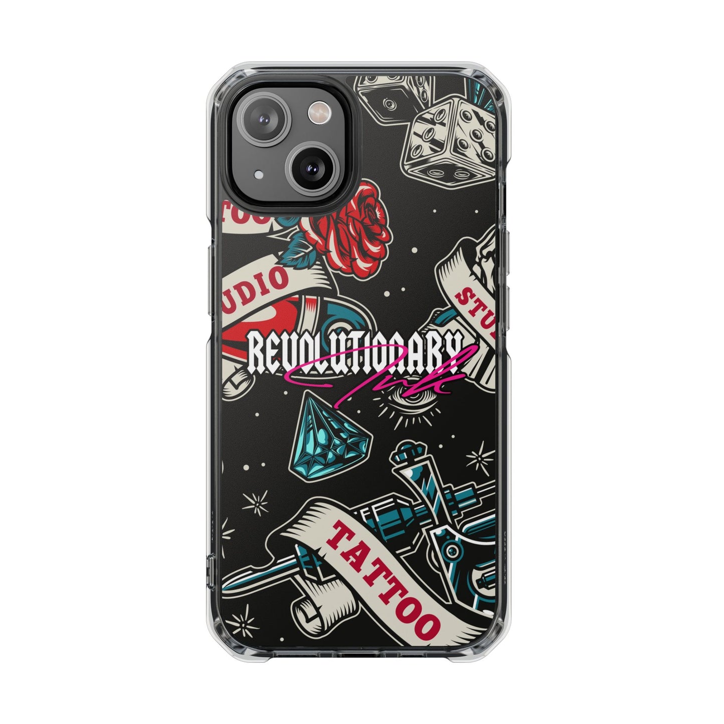Tattoo Studio Rebel Magnetic Clear Impact Cases