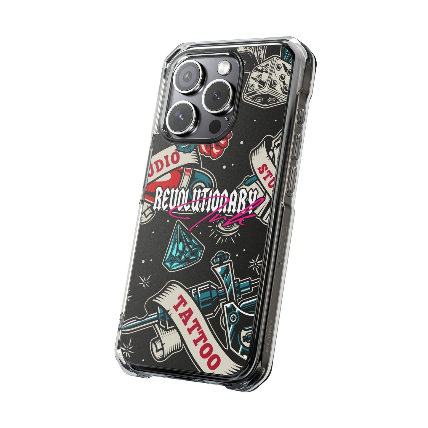 Tattoo Studio Rebel Magnetic Clear Impact Cases