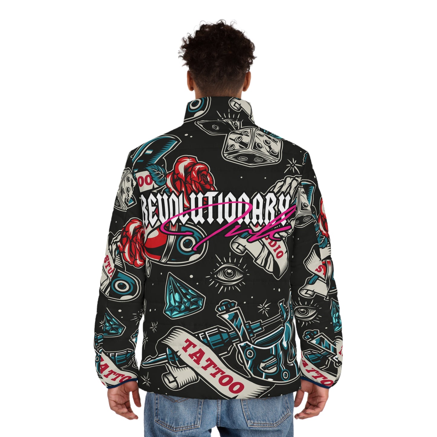 Revolutionary Ink: Men's Puffer Jacket