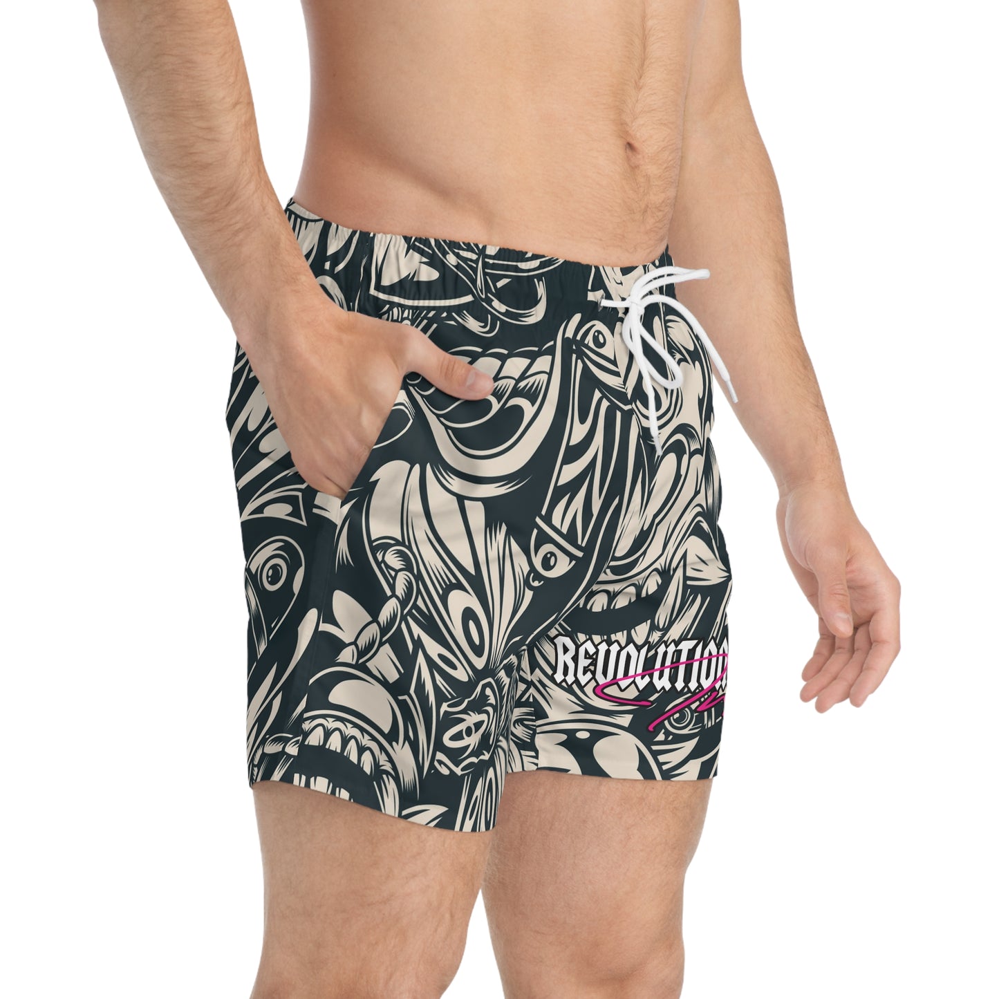 Inked Rebellion: Swim Trunks