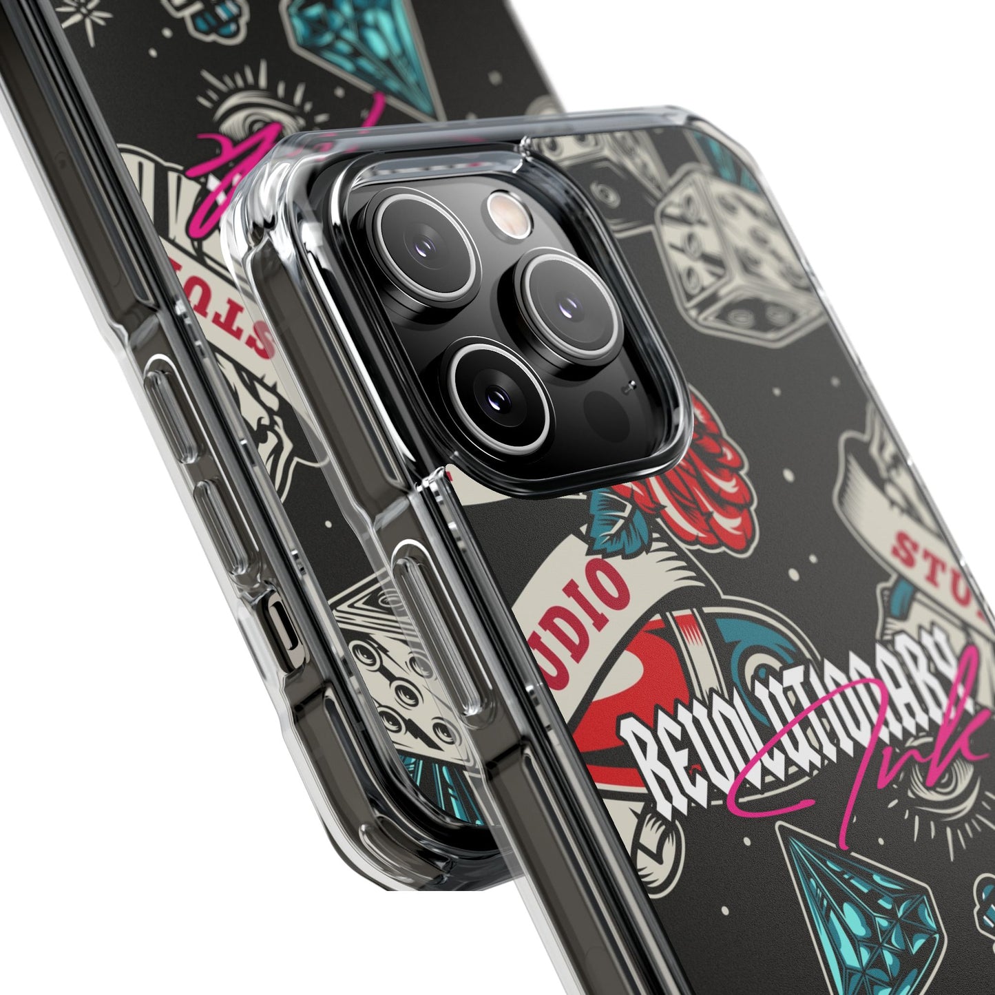 Tattoo Studio Rebel Magnetic Clear Impact Cases
