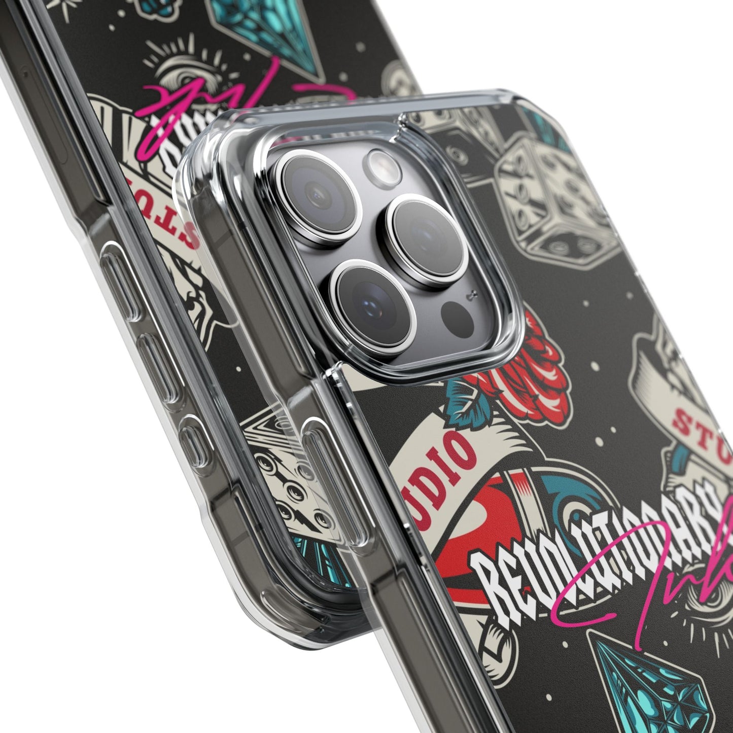 Tattoo Studio Rebel Magnetic Clear Impact Cases