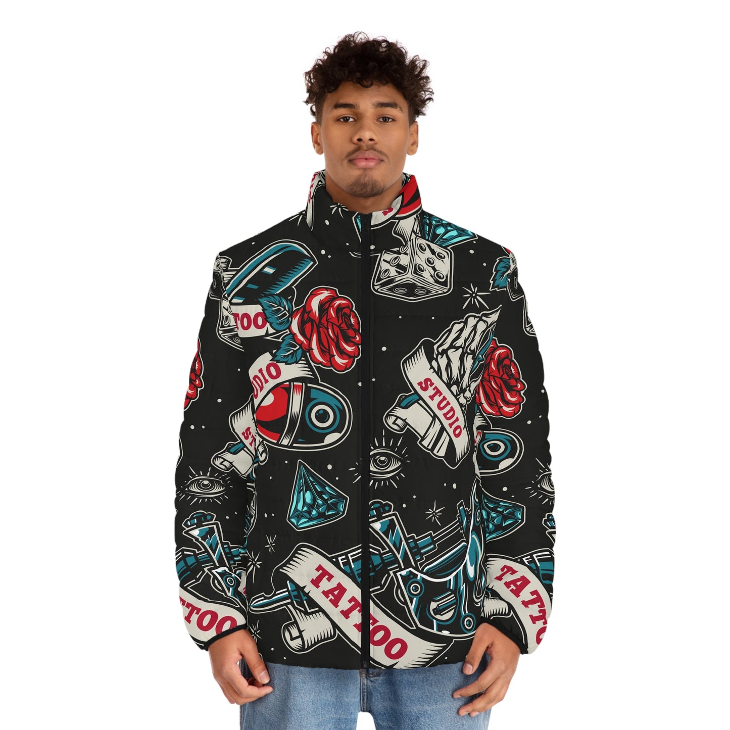 Revolutionary Ink: Men's Puffer Jacket