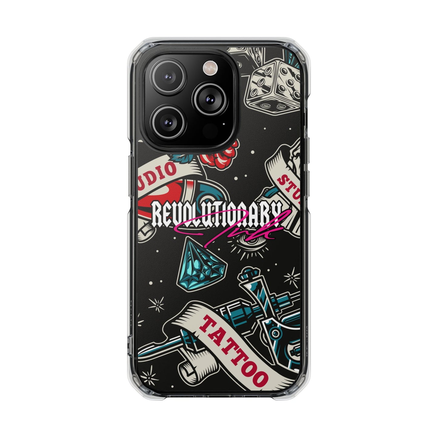 Tattoo Studio Rebel Magnetic Clear Impact Cases