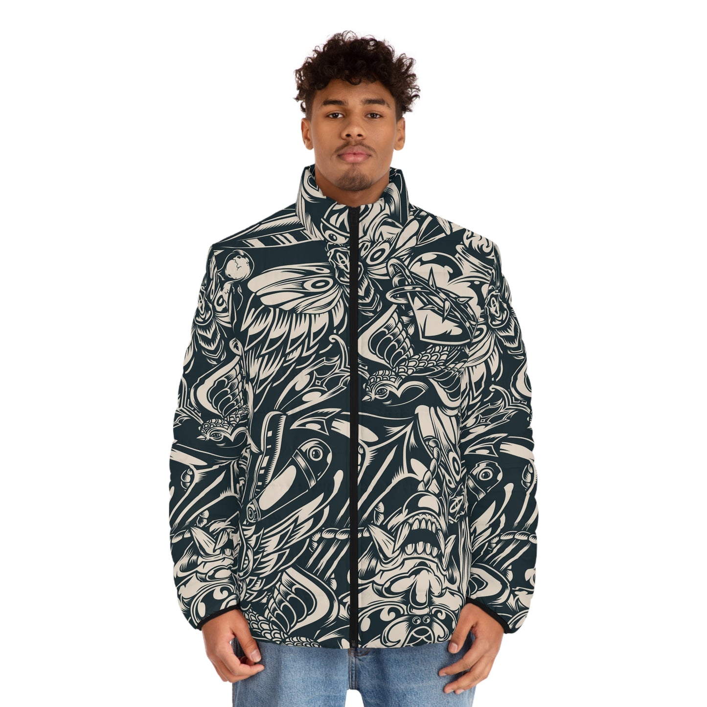 Inked Rebellion Men's Puffer Jacket