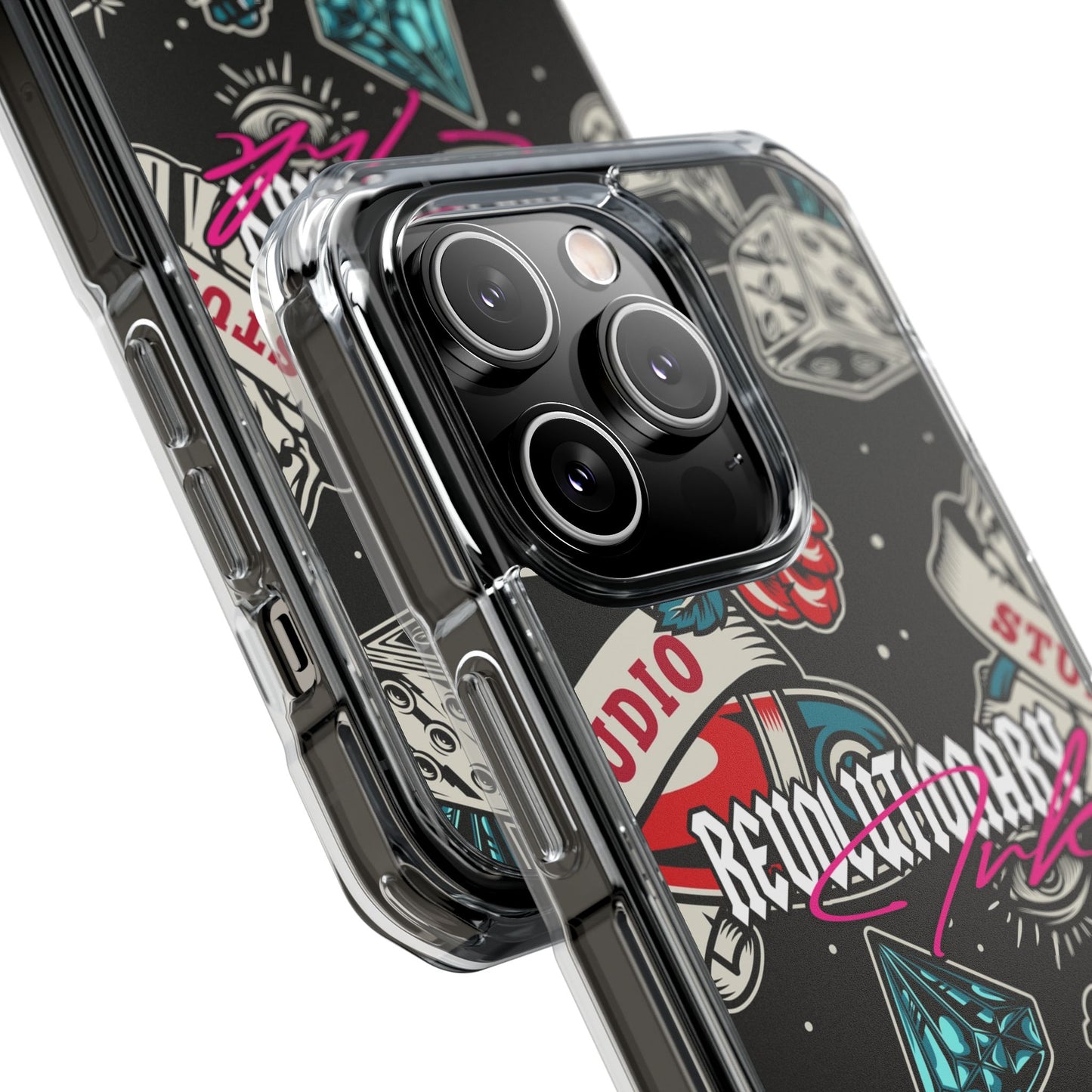 Tattoo Studio Rebel Magnetic Clear Impact Cases