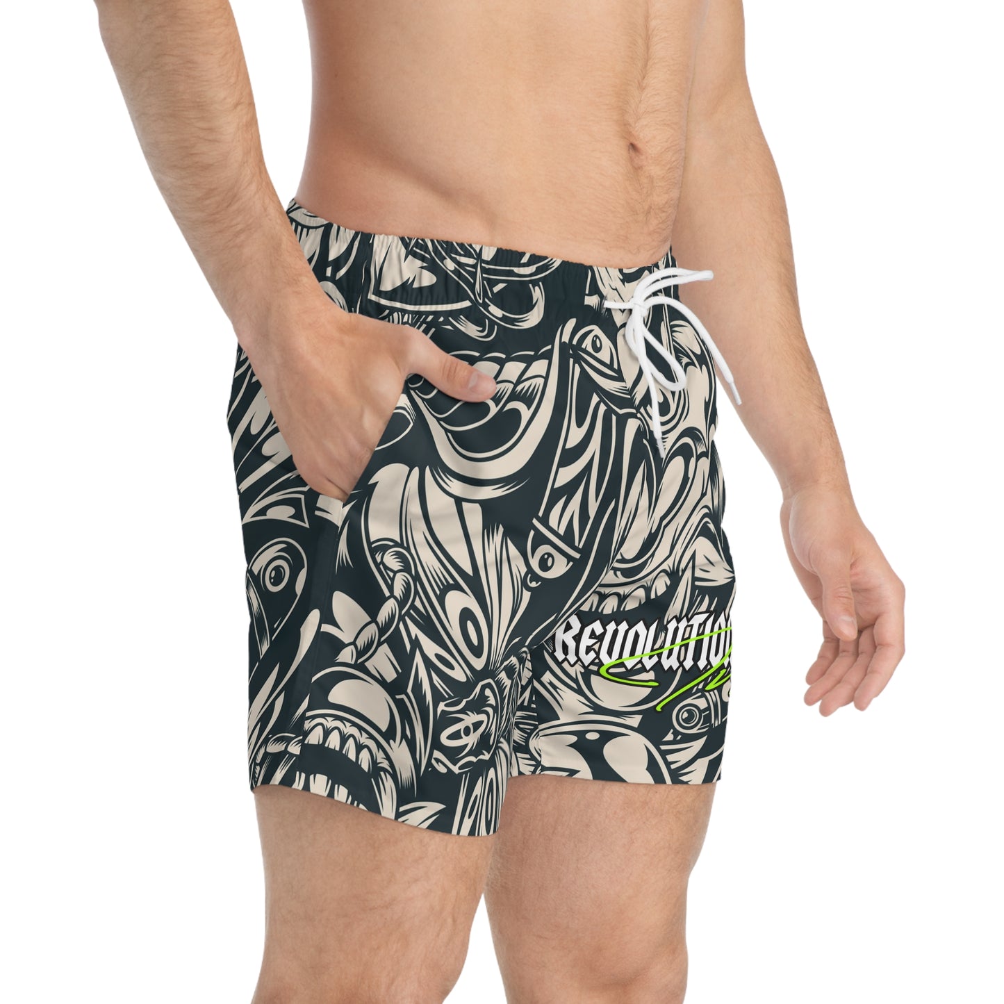 Inked Rebellion: Swim Trunks