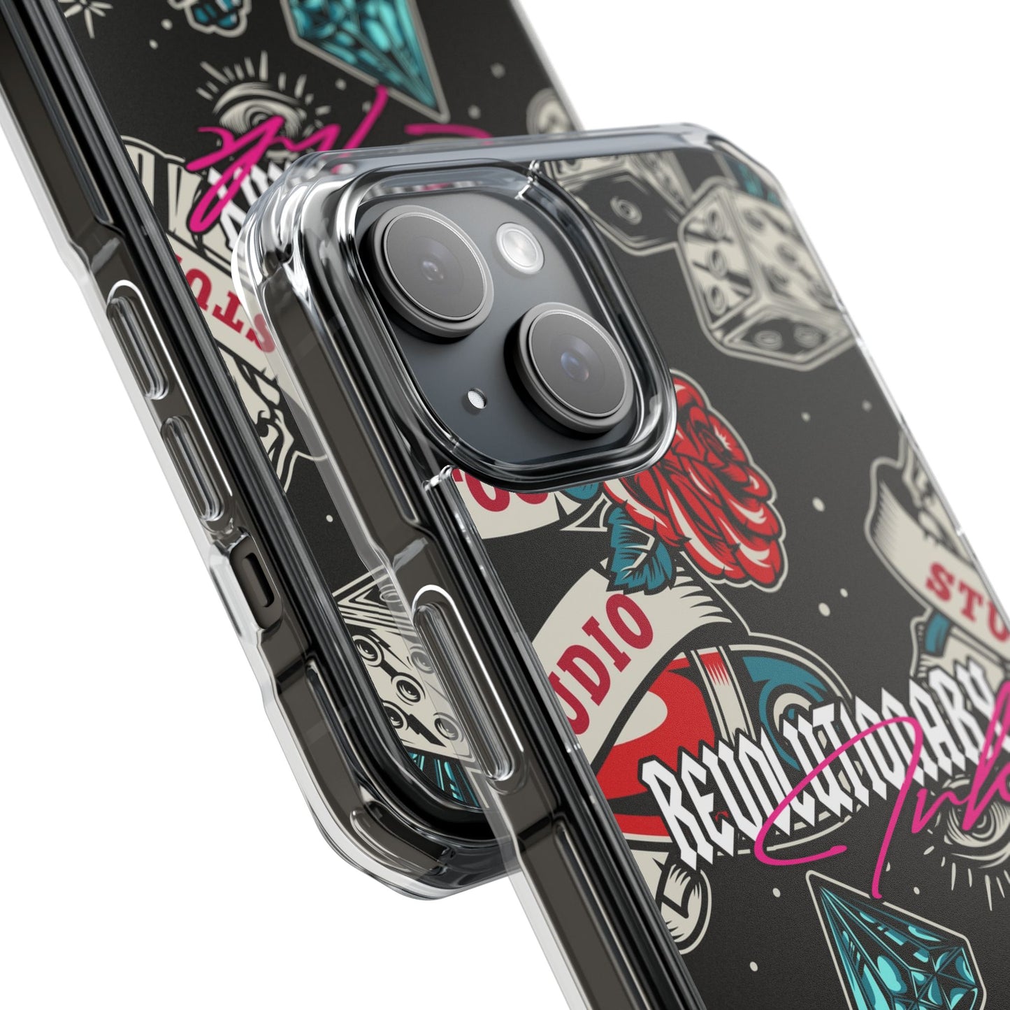 Tattoo Studio Rebel Magnetic Clear Impact Cases