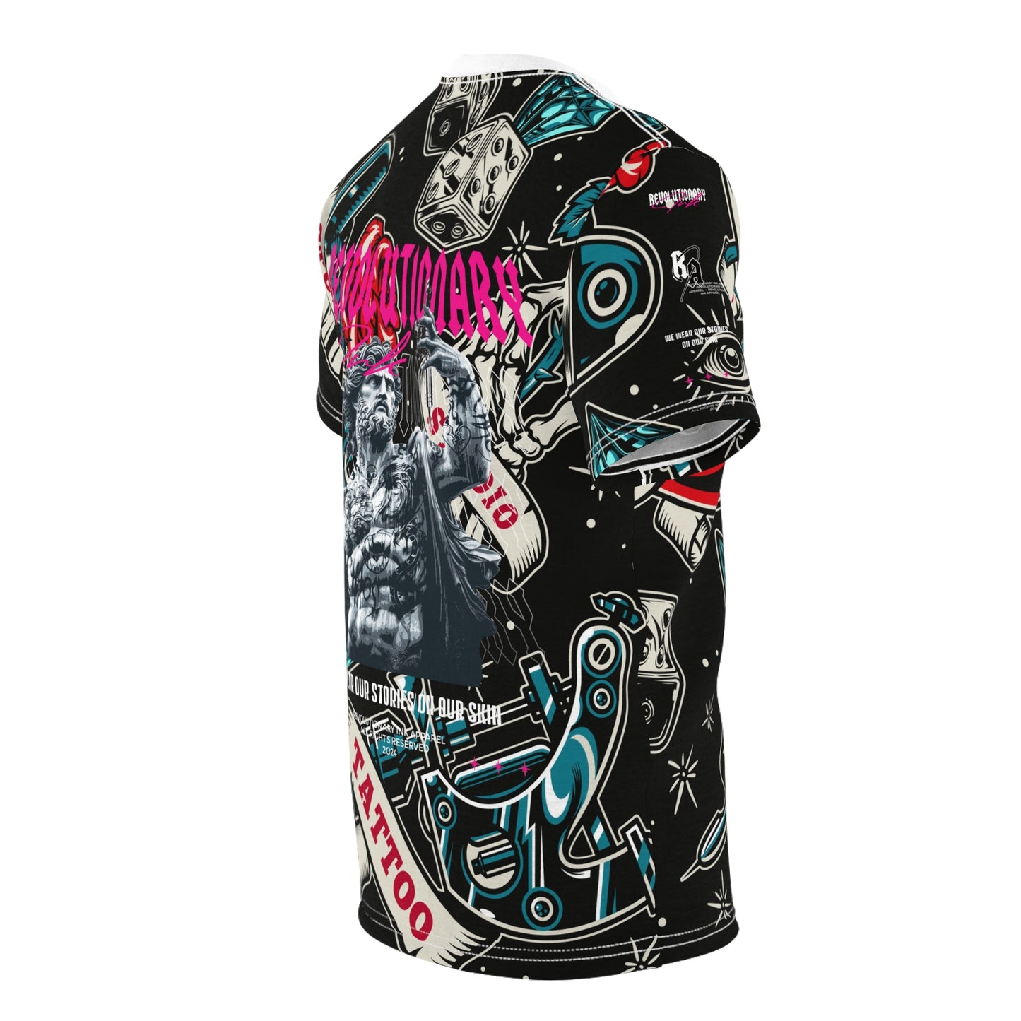 Tattoo Studio Rebel: Unisex Cut & Sew Tee