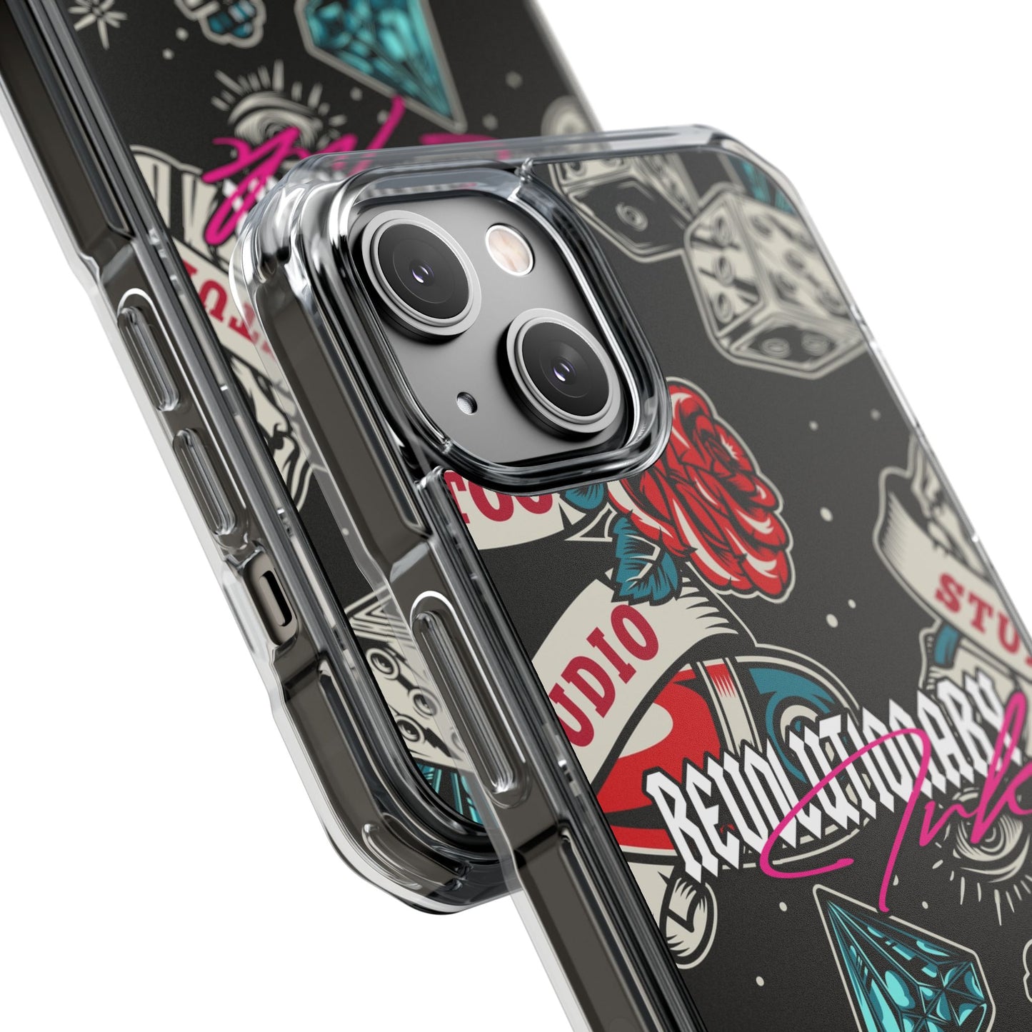 Tattoo Studio Rebel Magnetic Clear Impact Cases