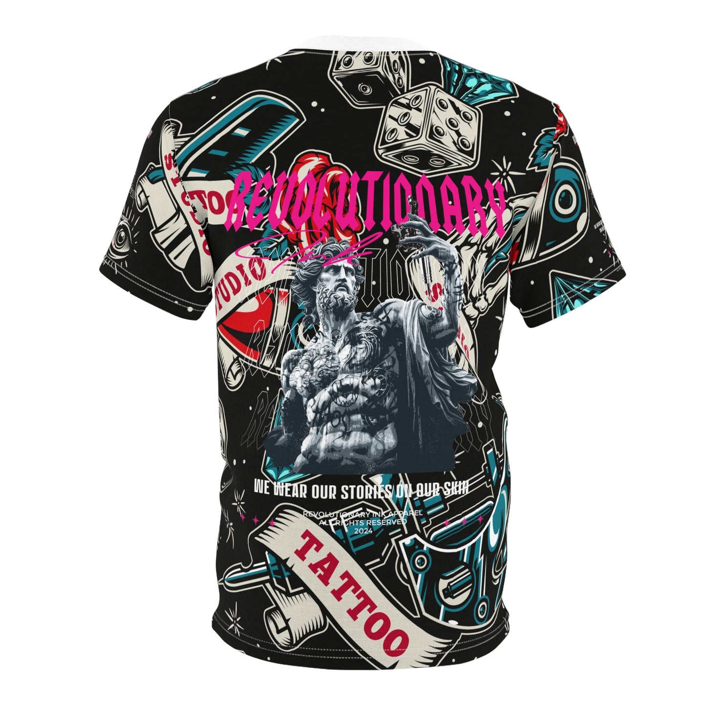 Tattoo Studio Rebel: Unisex Cut & Sew Tee