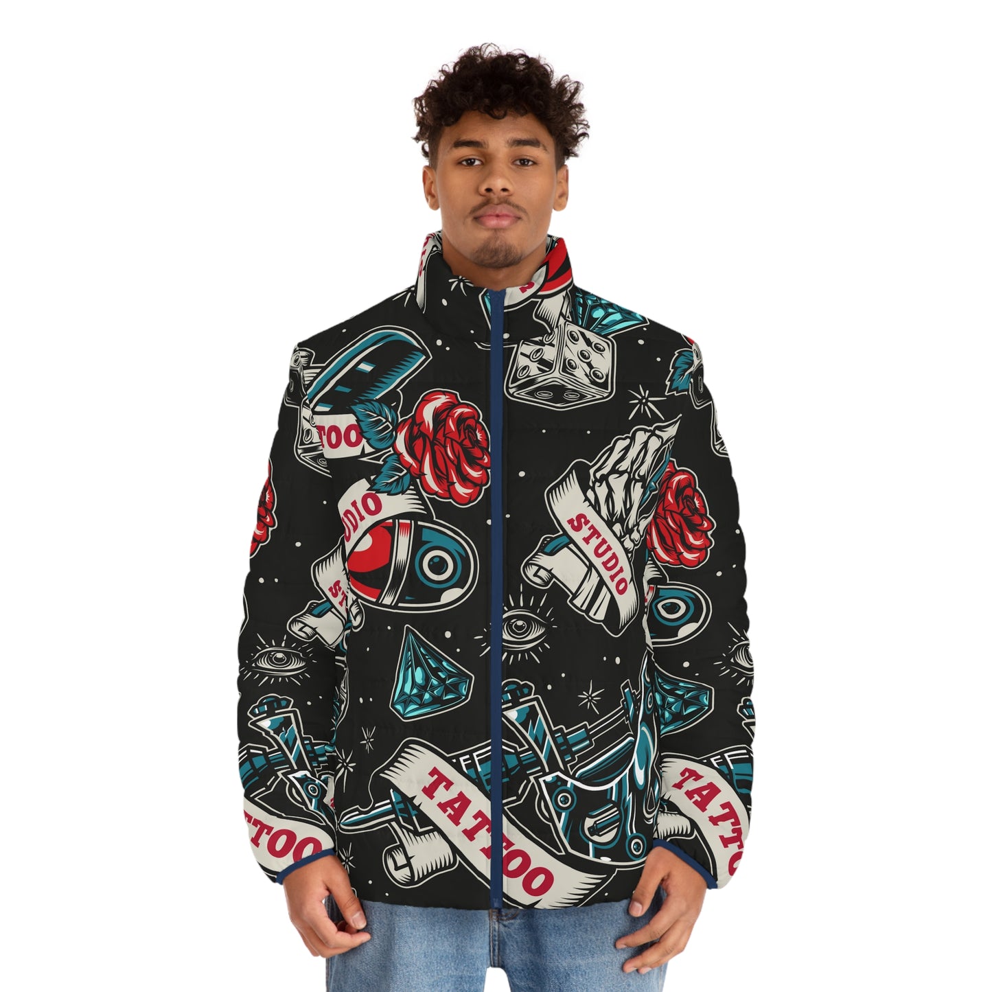 Revolutionary Ink: Men's Puffer Jacket