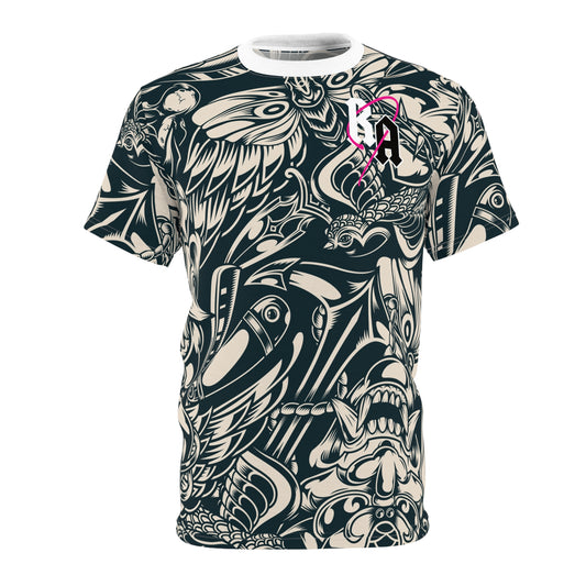Inked Rebellion: Unisex Cut & Sew Tee
