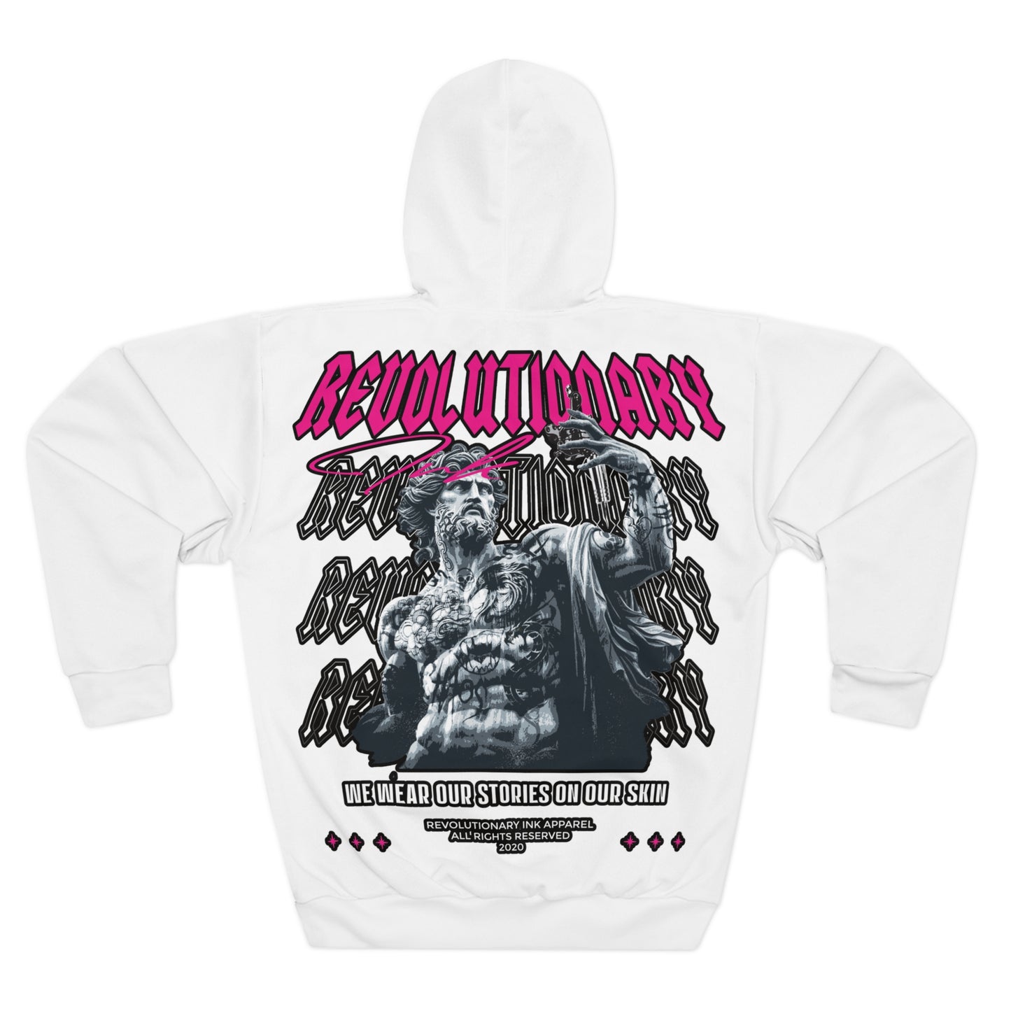 Revolution Ink Apparel Unisex Pullover Hoodie Pink