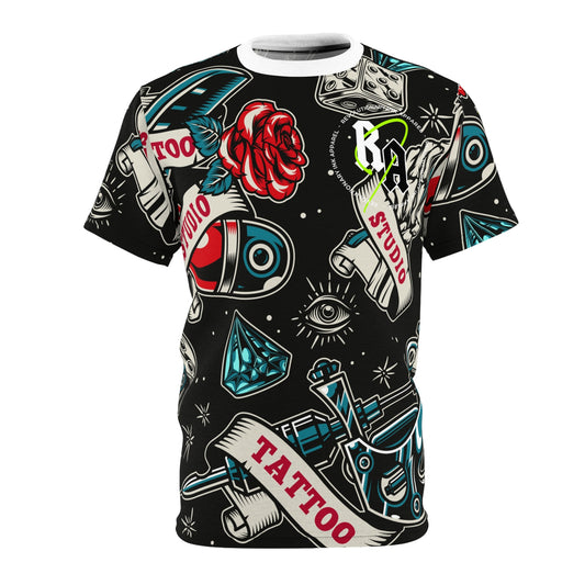 Tattoo Studio Rebel: Unisex Cut & Sew Tee
